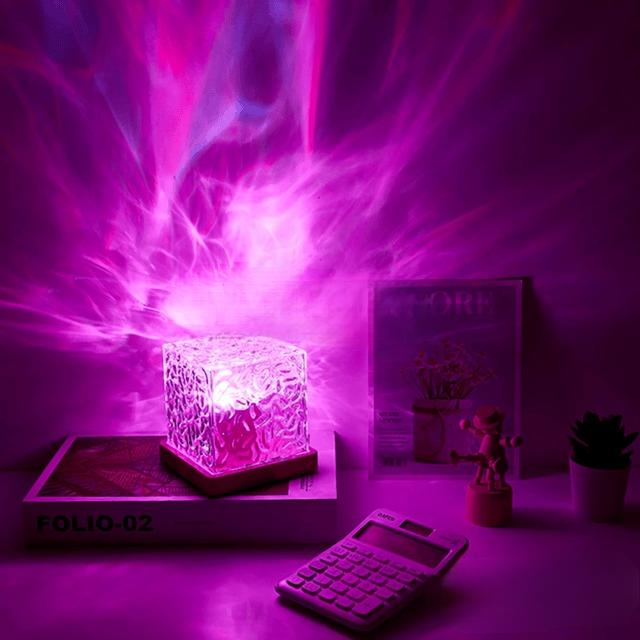 Creative Table Lamp with 16-Color Water Ripple Effect