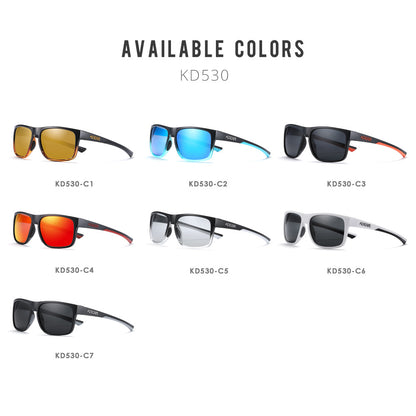 KDEAM Photochromic Polarized Sunglasses UV400 - Unisex Square Mirrored Glasses for Outdoor Activities