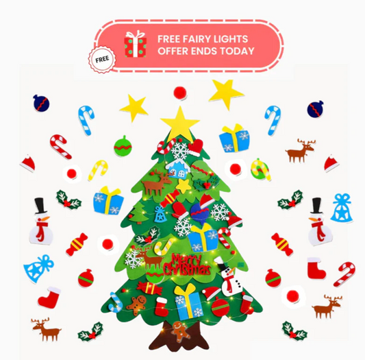 Interactive Felt Christmas Tree Set