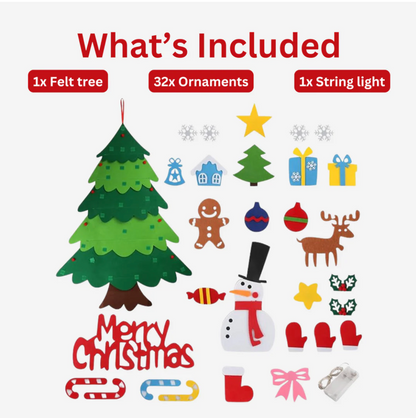 Interactive Felt Christmas Tree Set