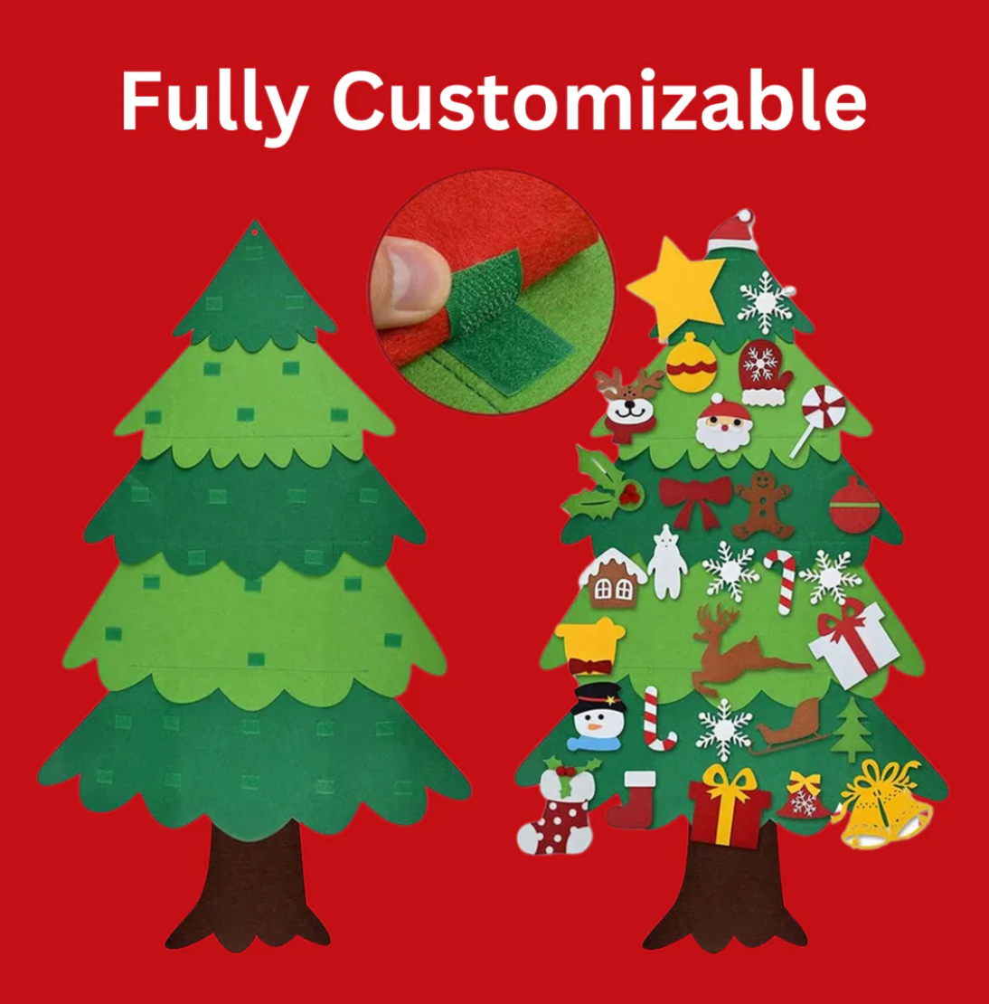 Interactive Felt Christmas Tree Set